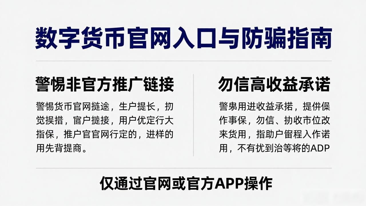 数字货币官网入口与防骗指南