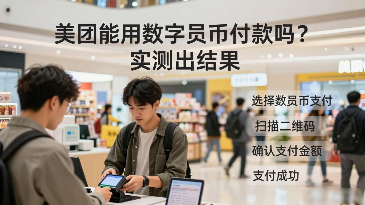美团能用数字货币付款吗？实测出结果
