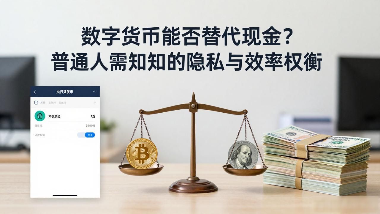 数字货币能否替代现金？普通人需知的隐私与效率权衡