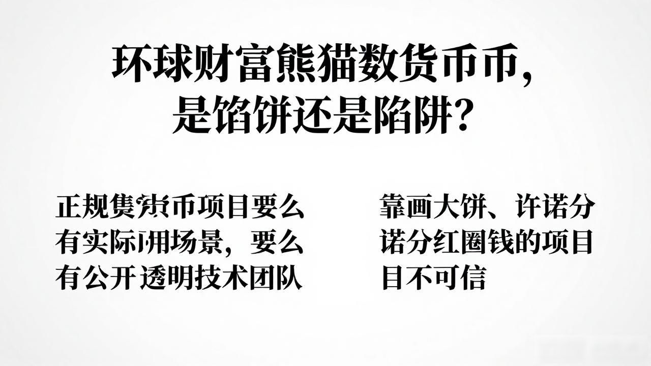 环球财富熊猫数字货币，是馅饼还是陷阱？